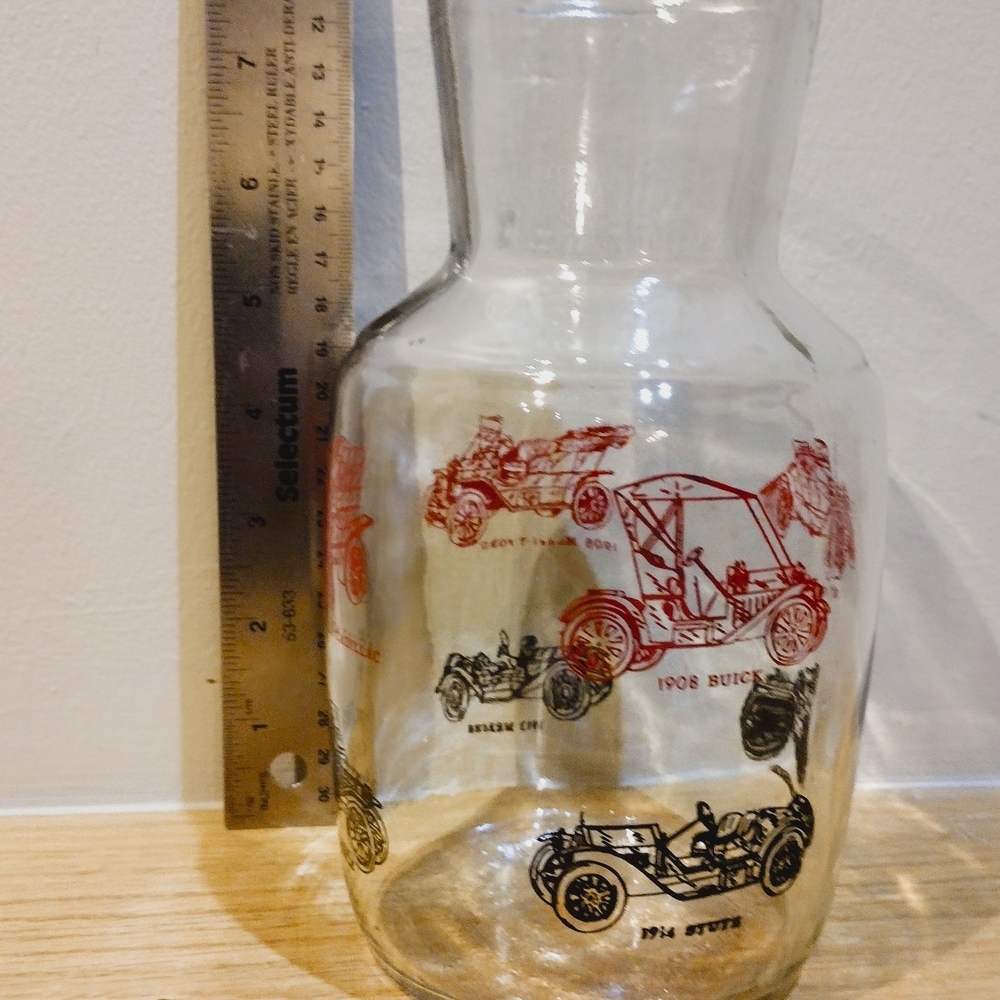 Vintage Car Motor Theme Jug Pitcher